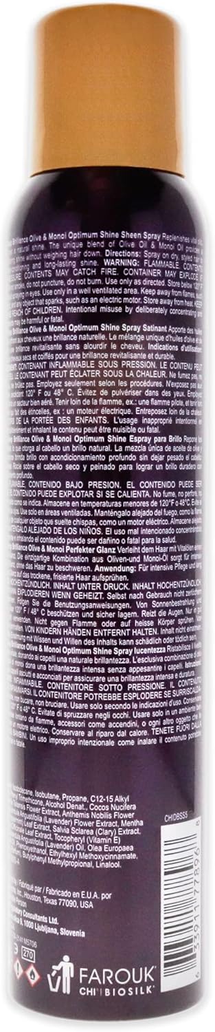 Chi Deep Brilliance Optimum Shine, Sheen Spray, 150G, White