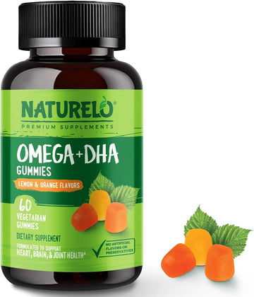 NATURELO Vegetarian DHA and Omega 3 Supplement from Algae and Chia See