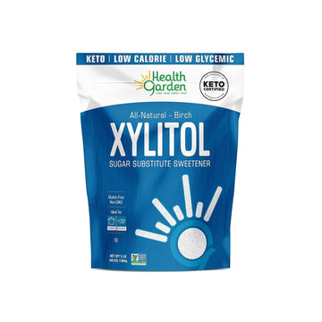 Health Garden Birch Xylitol Sweetener - 12 Oz Resealable Bag -Pure Birch Xylitol - Non Gmo, Kosher, And Made In The U.S.A. - Ideal Powdered Sugar Substitute - Non-Gmo Sugar Alternative