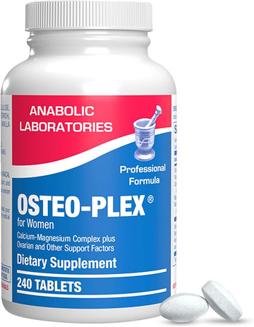 Osteo Plex for Women - 240 Tablets of Vitamin D3, Vitamin C, Calcium, Ovarian Substance - Vitamin D3 and Calcium Supplement for Bone and Glandular Health