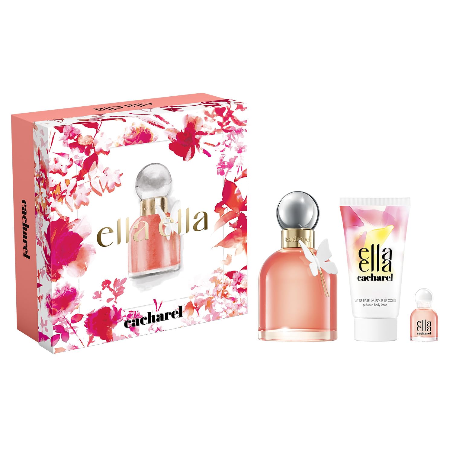Cacharel Ella Ella - Vanilla Perfume For Women - Floral Chypre - Notes Of Coconut Accord, Bourbon Vanilla, Bergamot Essence - Long Lasting Fragrance