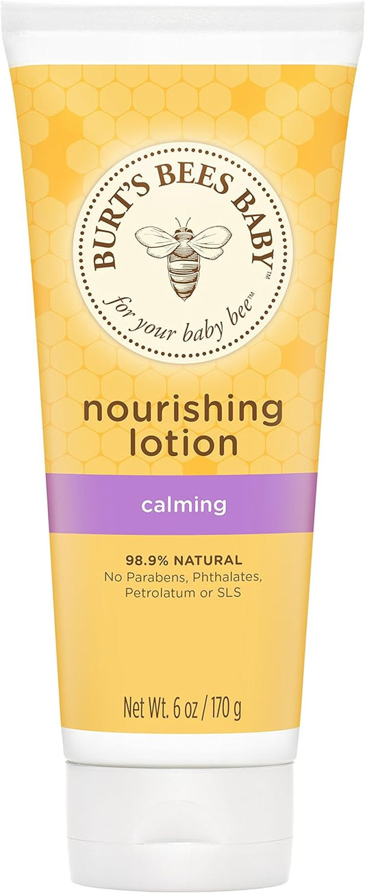 Burt’s Bees Baby Nourishing Lotion, Calming, 6 Ounces (Pack of 3) (Packaging May Vary)