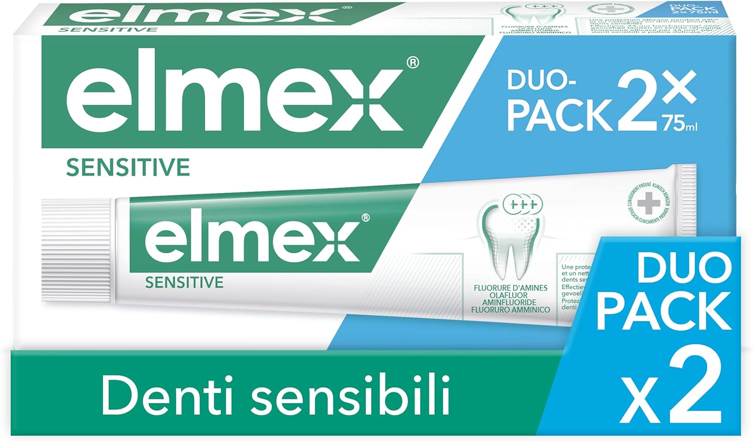Elmex Sensitive Toothpaste 2 X 75Ml