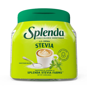 Splenda Stevia Zero Calorie Sweetener, Plant Based Sugar Substitute Granulated Powder, 9.8 Oz Jar