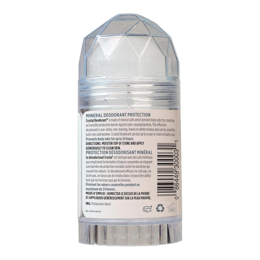 Crystal Deodorant Stick (30003), Unscented, 4.25 Ounce