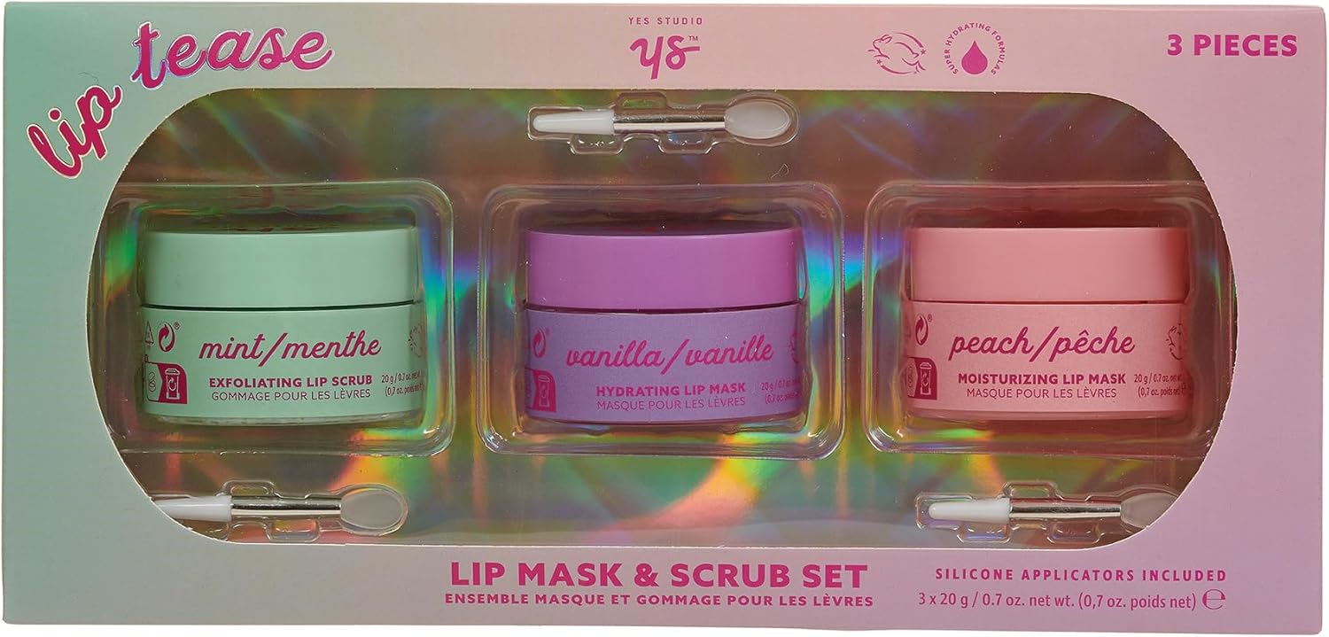 Lip Mask & Scrub Set Of 3 Treatments - Yes Studio