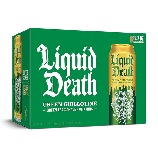 Liquid Death Green Guillotine & Slaughter Berry Iced Tea Mixed Pack (16 X 19.2 Oz King Size Cans)