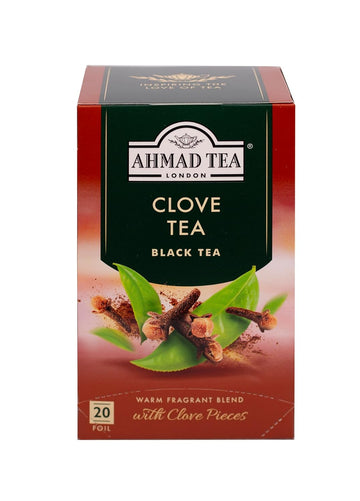 Ahmad Tea Black Tea, Clove Teabags, 20 Ct (Pack Of 6) - Caffeinated & Sugar-Free