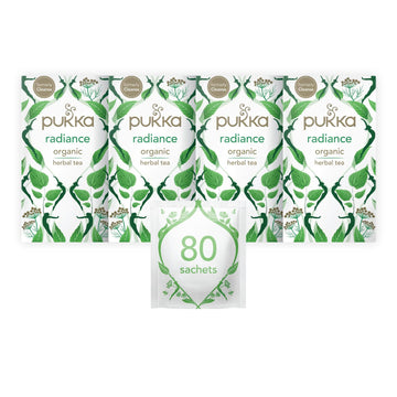 Pukka Organic Cleanse 20 Teabags (Pack Of 4, Total 80 Teabags)