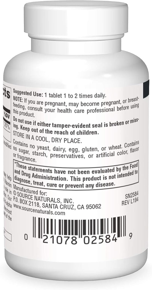 Source Naturals Non-Gmo Vitamin E, Antioxidant Support*, 268 Mg (400 Iu) - 30 Tablets