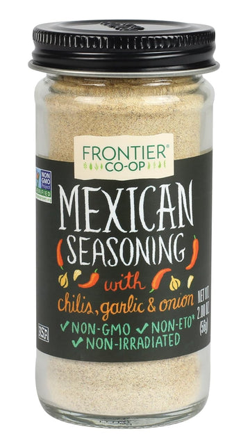 Frontier Seasoning Blends Salt-Free Mexican Seasoning, 2 Ounce (Pack Of 12)