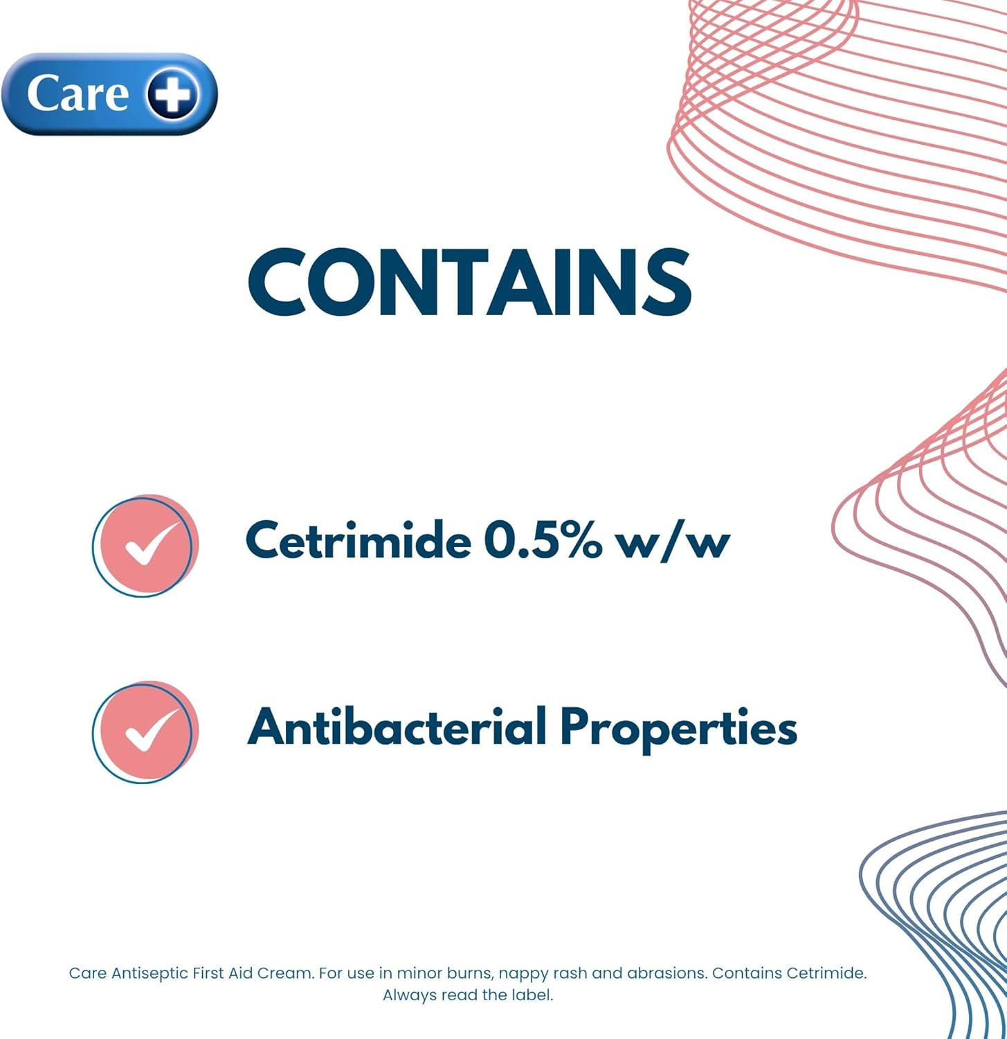 Care Antiseptic First Aid Cream, for Minor Burns, Abrasions and Nappy Rash, Suitable for All, Contains Cetrimide 0.5%, 30g Cream : Amazon.co.uk: Beauty