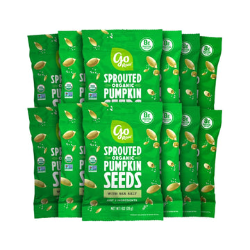 Go Raw Organic Sprouted Pumpkin Seeds, 1 Oz, 12 Pack, Sea Salted, Keto, Kosher, Superfood