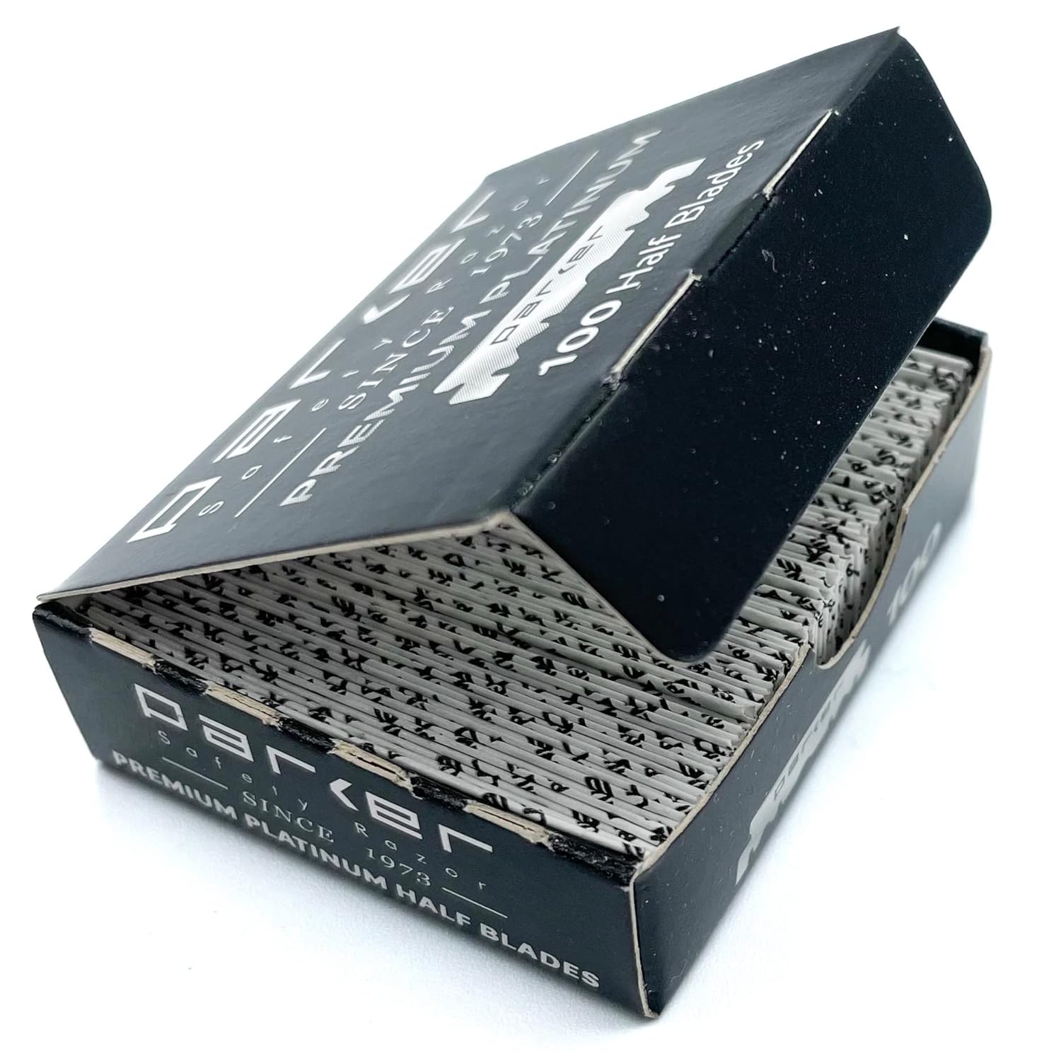 Parker Premium Platinum 1/2 Blades, ** 200 Count **, For Professional Barber Razors, Shavette Razors And Disposable Blade Straight Razors That Accept Half Of A Double Edge Razor Blade : Beauty & Personal Care