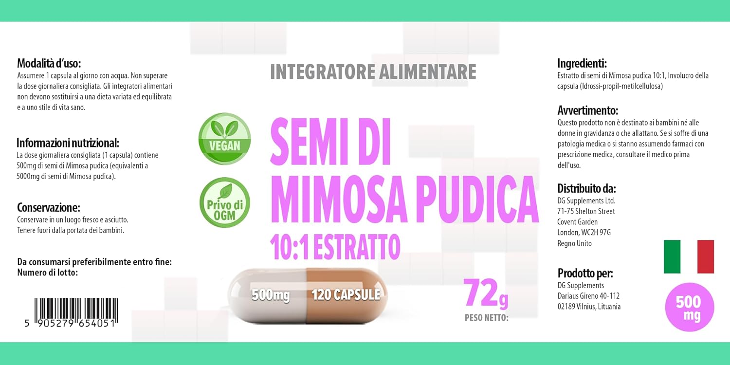Hepatica Mimosa Pudica Seed 5,000Mg | 10:1 Extract (500Mg) | 120 Vegan Capsules | High Strength Gut Cleanse & Digestive Support | 3Rd Party Lab Tested