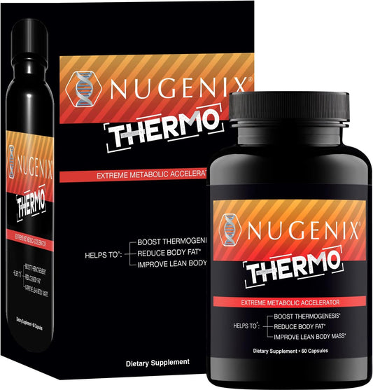 Nugenix Thermo - Thermogenic Fat Burner Supplement Pills for Men, Extreme Metabolic Accelerator, 60 Count