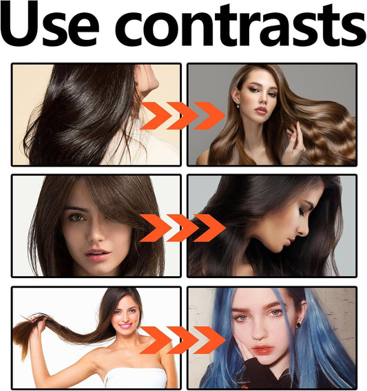 Hair Dye Shampoo,Hair Care Instant D-Ye Shampoo,3-In-1 Sham-Poo Color Treated Hair,Natural H-Air Dyes Shamp-Oo,Long Lasting Ha-Ir Color Shamp-Oo For Grey Ha-Ir,Easy Use Sha-Mpoo Color(Red)