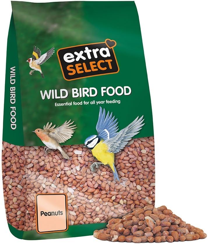 Extra Select Wild Bird Peanuts: High Grade, Protein Rich, Year Round Wild Bird Food Peanuts - Ideal for Winter Feed - 12.75kg?08P12.75