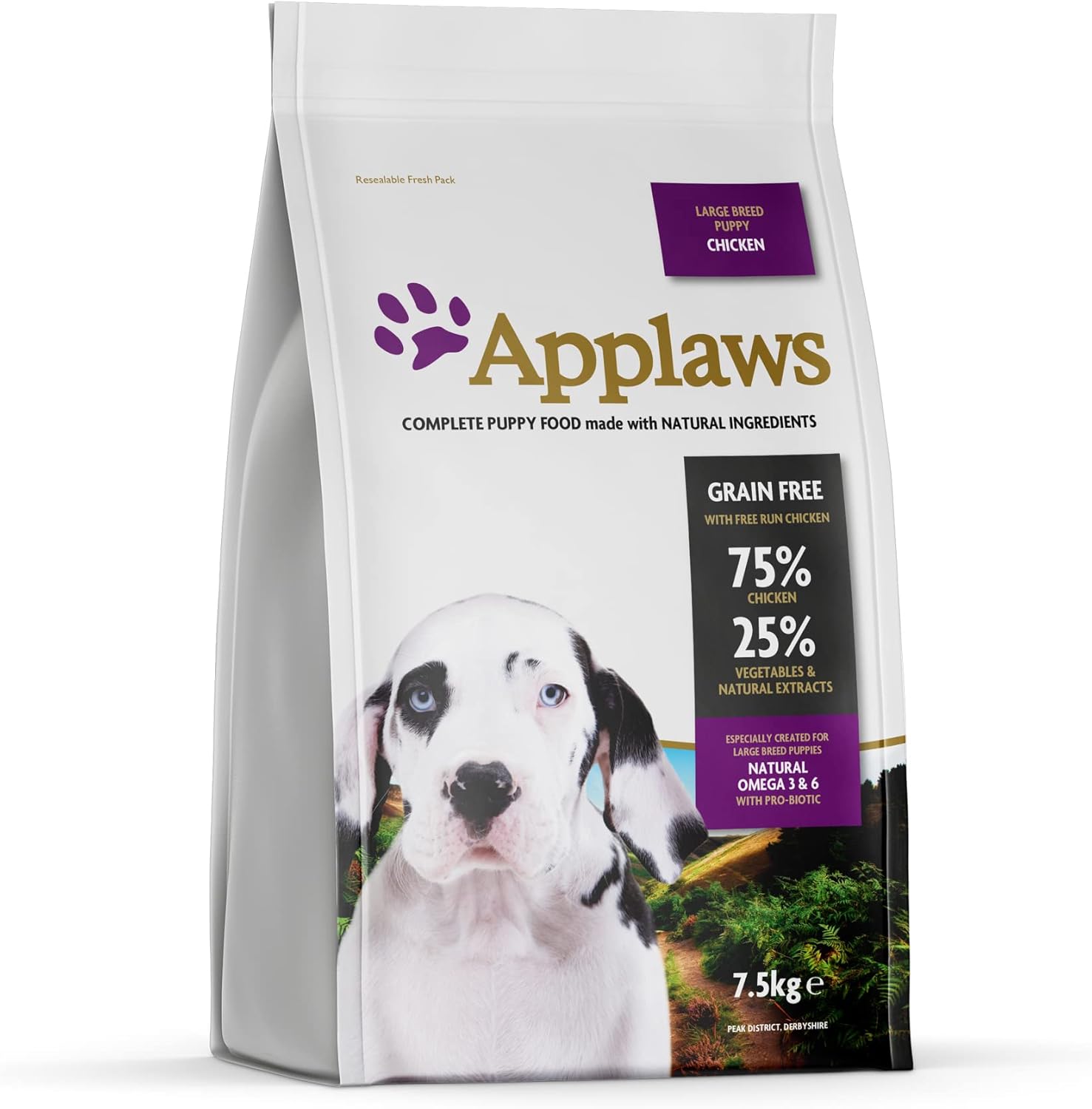 Applaws Natural, Complete Dry Dog Food 7.5kg Large Breed Puppy Chicken?9102283