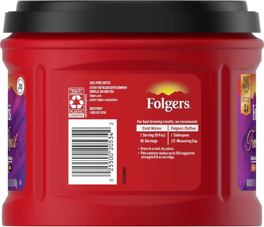 Folgers French Roast Ground Coffee, Medium-Dark Roast