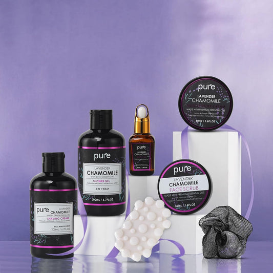 Lavender Bath Spa Gift Set For Men Women And Couples! Best Spa Set For Birthday Valentines Gift (8 Pc)
