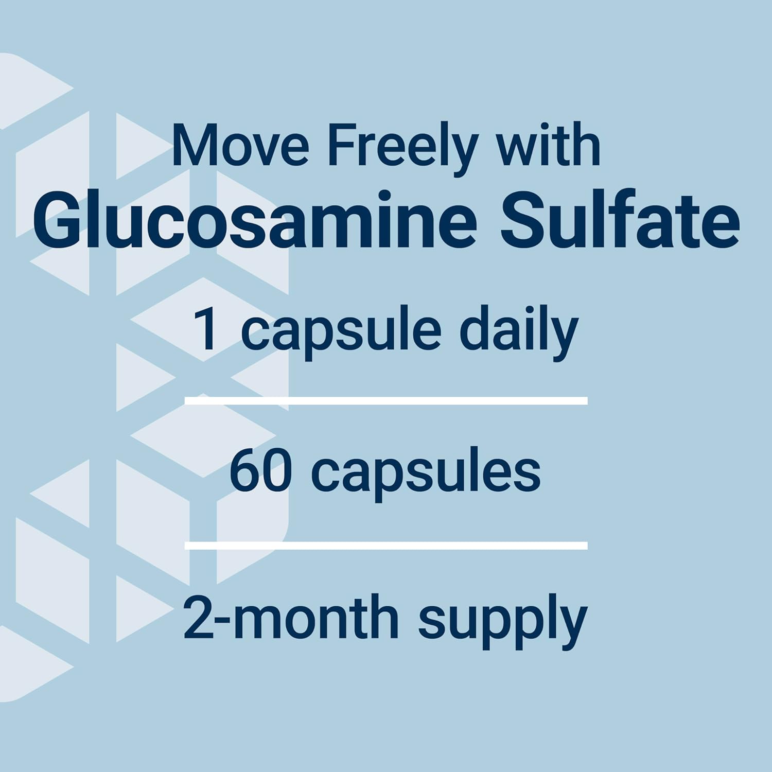 Life Extension Glucosamine Sulfate, 750 mg, Supports Knee Comfort and Joint Health, Gluten-Free, Non-GMO, 60 Capsules : Health & Household