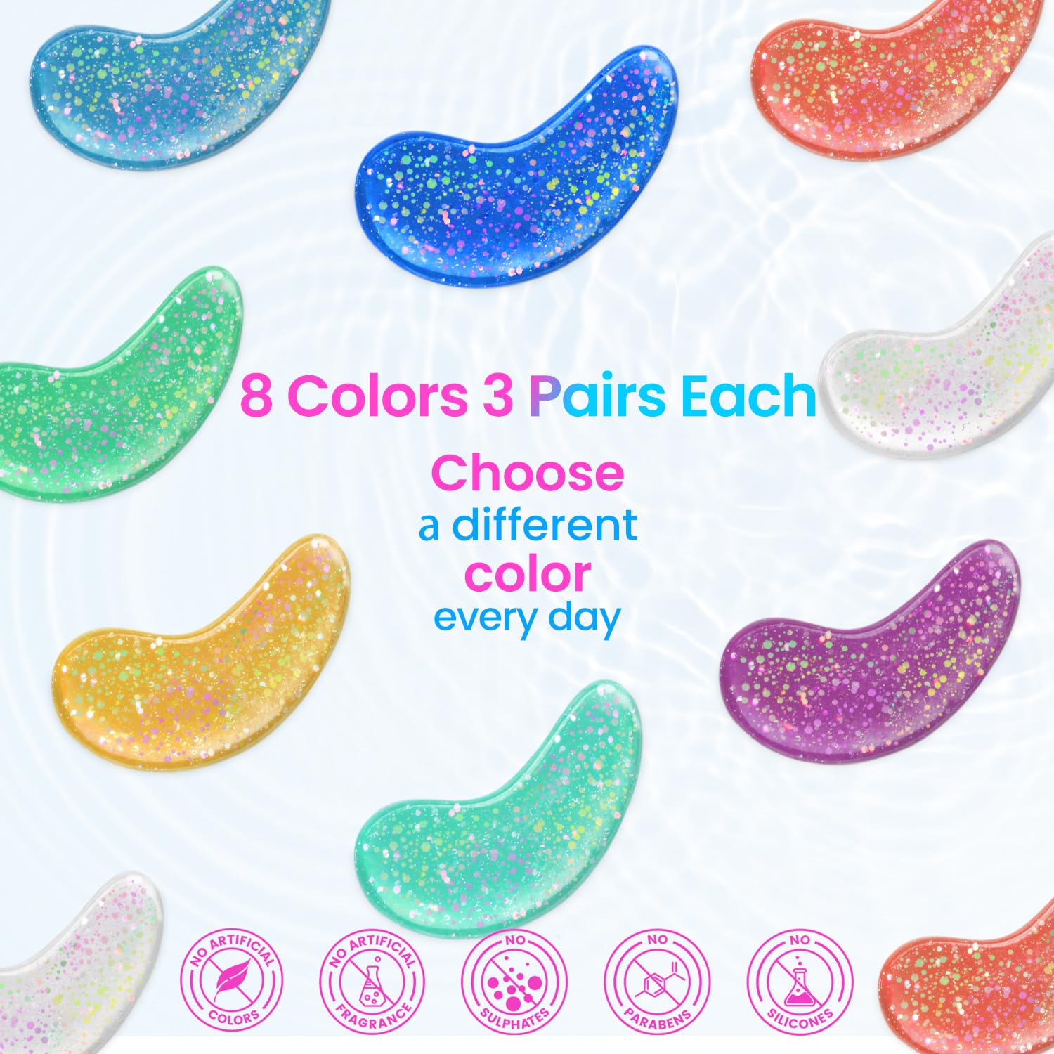 Onespring Under Eye Patches (24 Pairs) - Eye Gel Pads For Wrinkles, Puffy Eyes, Dark Circles, Eye Bags, Natural Collagen Eye Gels Pads, Under Eye Mask Patches For Refreshing, Revitalizing : Beauty & Personal Care