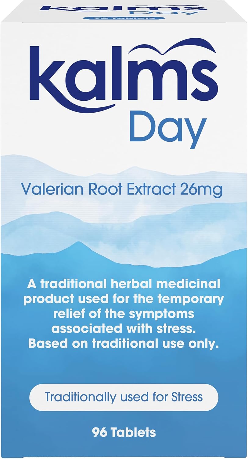 Kalms Day 96 Tablets - Traditional Herbal Medicinal Product Used For The Temporary Relief Of Symptoms Associated With Stress