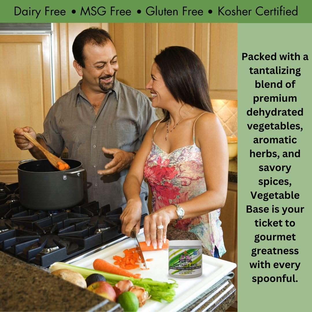 Smoke N Sanity - Sns Vegetable Base, Certified Low Fodmap, Vegetarian, Gluten Free, Dairy Free, Msg Free, Ideal For Soups, Casseroles, Gravies, And Sauces, Made In Usa, 10 Oz Jar : Grocery & Gourmet Food