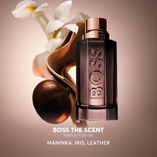 Boss The Scent - Le Parfum For Him - Ambery Fragrance With Notes Of Ginger & Maninka Fruit, Iris And Leather Accord - High Longevity - 50Ml
