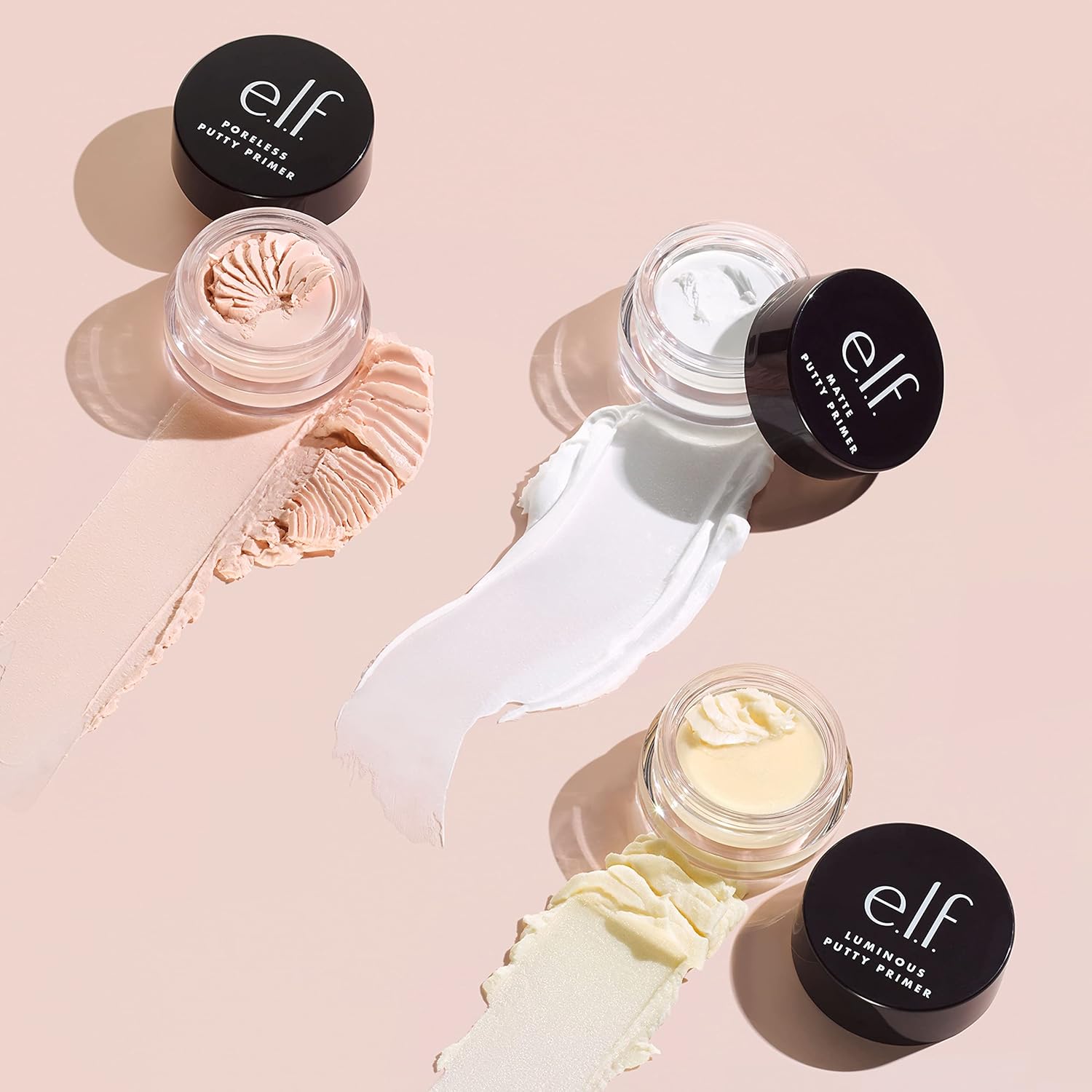 el.f. Putty Primer Trio, Three Putty Primers For Different Areas Of The Face, Creates A Perfect Canvas For Makeup, Made With Hyaluronic Acid : Amazon.co.uk: Beauty