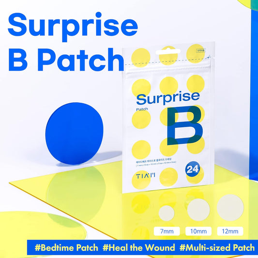 Tiam Surprise B Patch (96 Count, Pack Of 4), Hydrocolloid Acne Pimple Patch