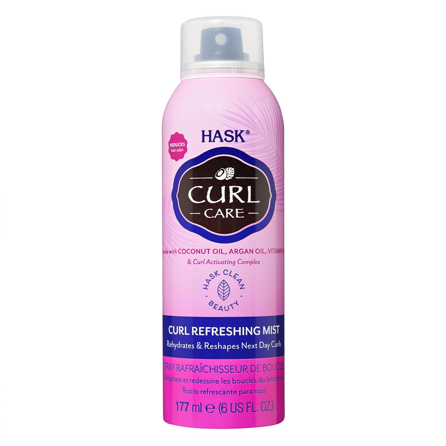 Hask Curl Care Curl Refreshing Mist For Curly Hair, Color Safe, Gluten Free, Sulfate Free, Paraben Free