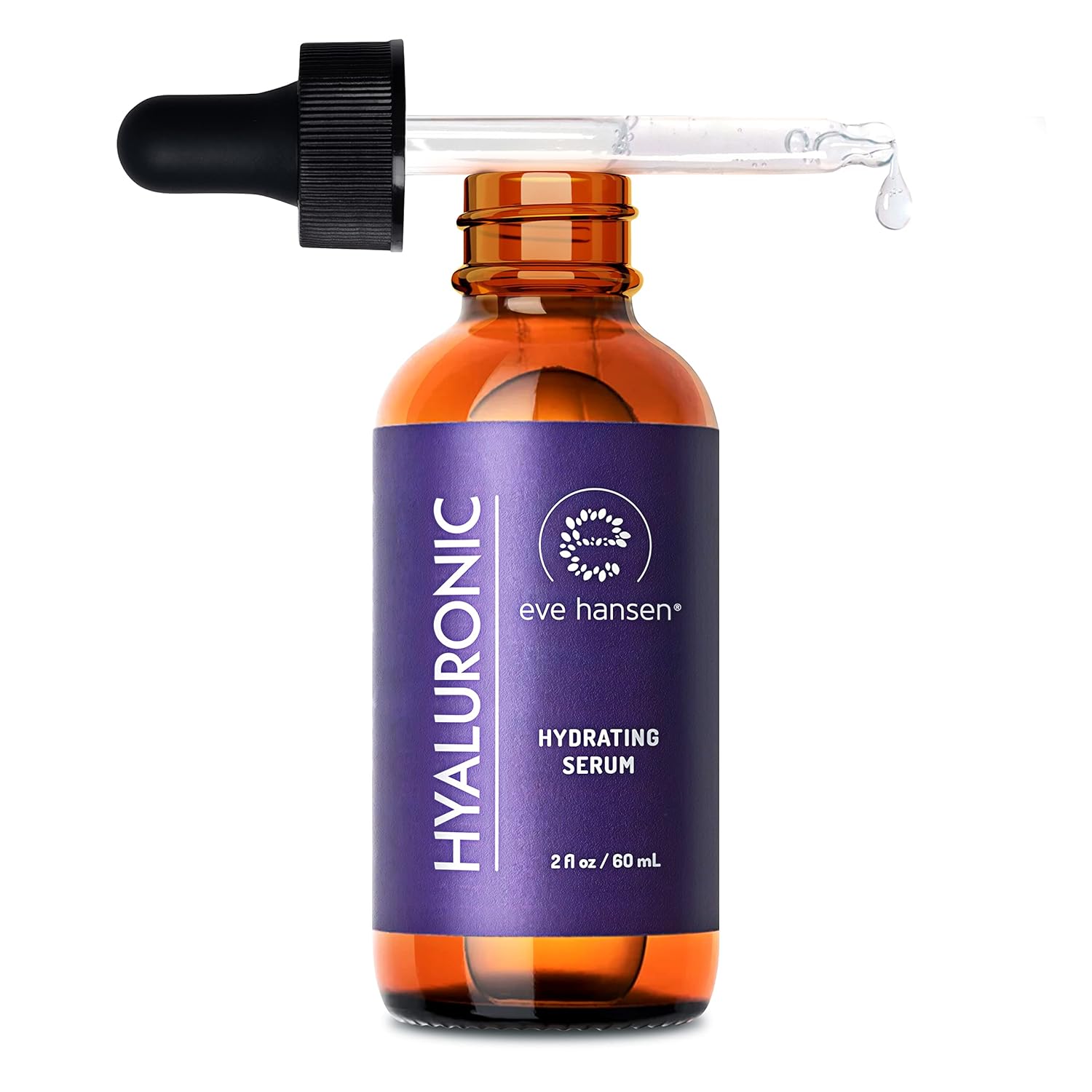 Eve Hansen Hyaluronic Acid Serum (2 Oz) & Vitamin C Cleanser Face Wash - Hydrating Facial Bundle For Fine Lines, Dark Circles, And Age Spots | Cruelty-Free, Vegan Skincare
