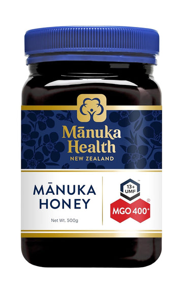 Manuka Health Umf 13+/Mgo 400+ Manuka Honey (500G/17.6Oz), Superfood, Authentic Raw Honey From New Zealand