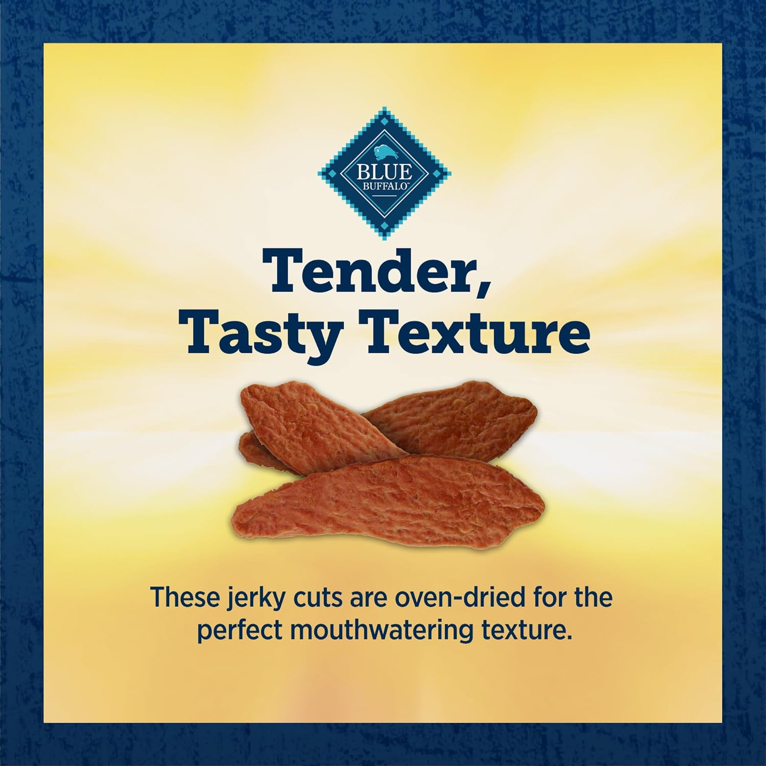 Blue Buffalo True Chews Premium Jerky Cuts Dog Treats, Made in the USA with Natural Ingredients and No Antibiotics Ever, Chicken, 4-oz. Bag