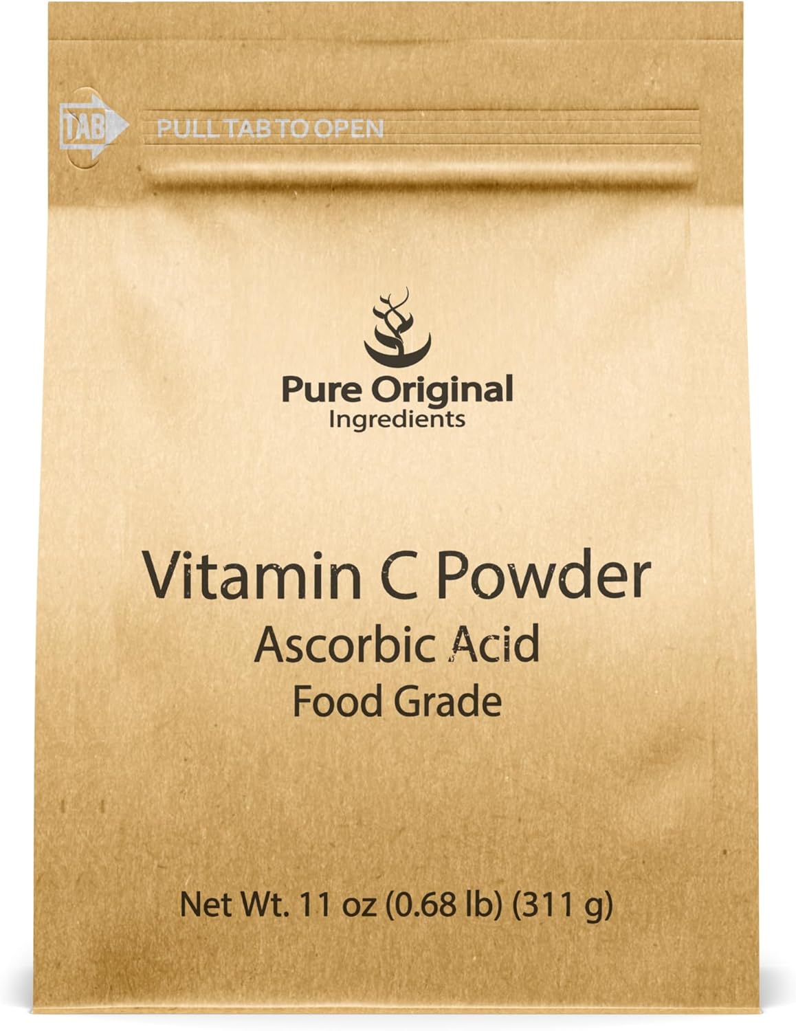 PURE ORIGINAL INGREDIENTS Vitamin C Powder, 11 oz, Ascorbic Acid : Health & Household