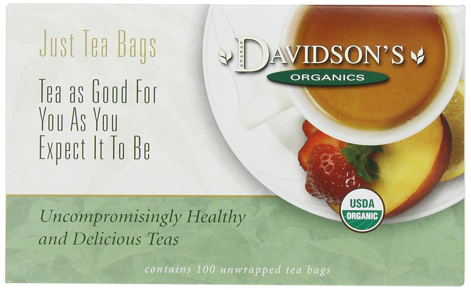 Davidson'S Organics, Cherry Vanilla, 100-Count Unwrapped Tea Bags