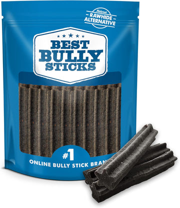 Best Bully Sticks All-Natural Doggie Dental Chews - Star Shaped Beefy Dental Chews - Limited Ingredient, Collagen, Real Beef, 100% Digestible - Promotes Dental Hygiene And Health - 20 Pack