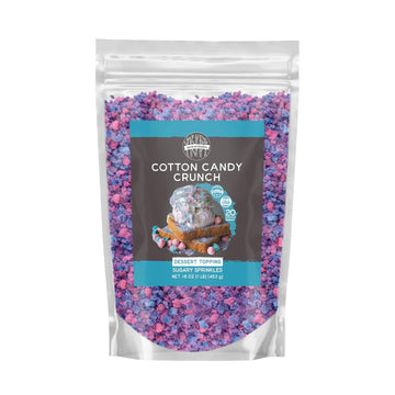 Birch & Meadow 1Lb Of Cotton Candy Crunch, Ice Cream Topping, Dessert Topper