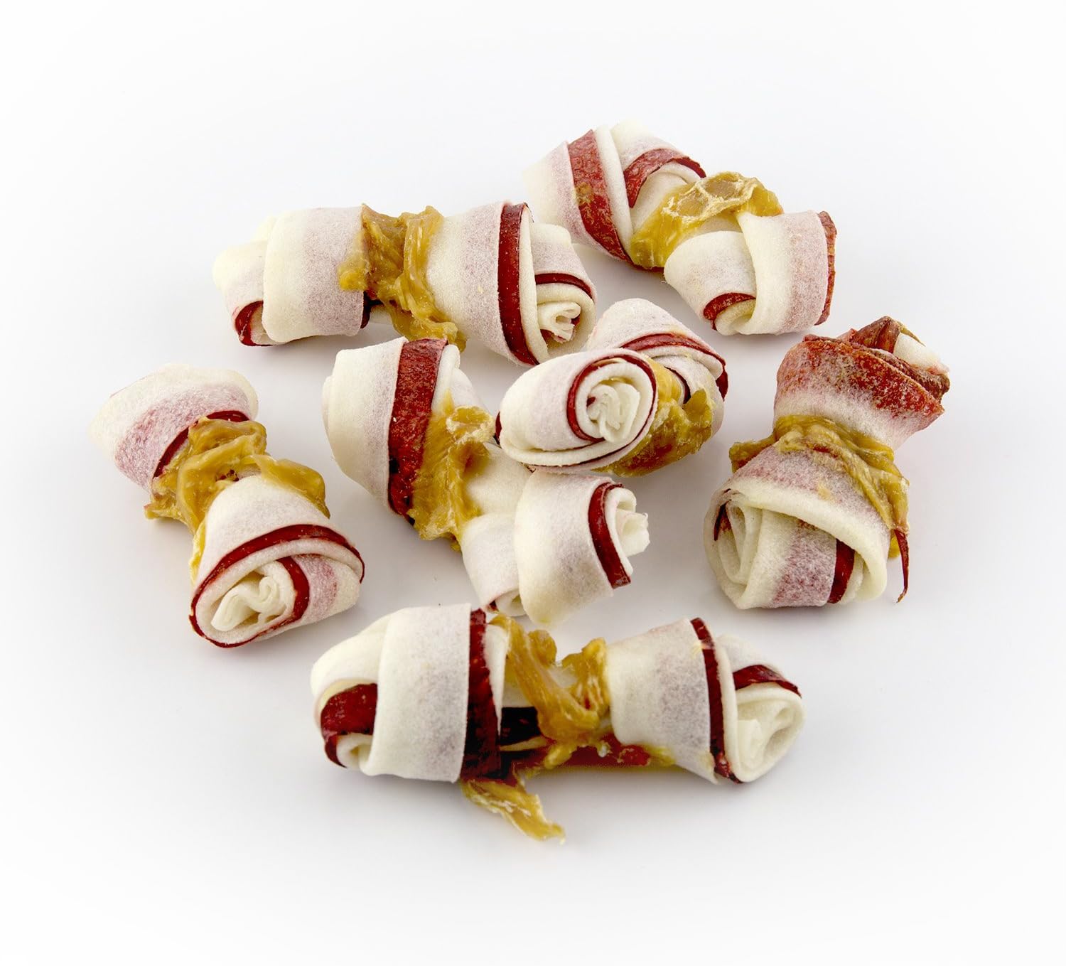 Good'n'Fun Triple Flavor Mini Rawhide Chews, 18-Count : Pet Treat Bones : Pet Supplies