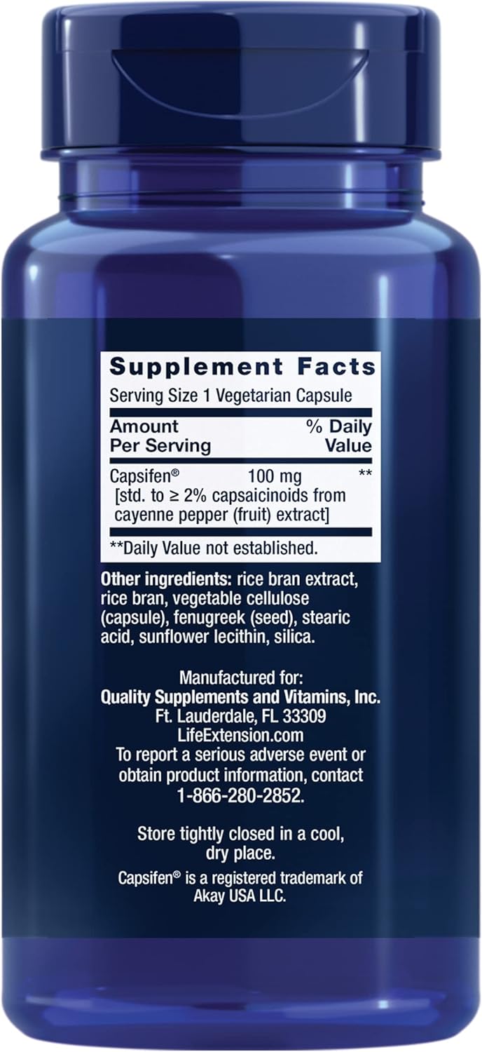 Life Extension Thermo Weight Control – Encourages Fat Burning, Healthy Weight Loss & Thermogenesis – Patented Capsaicin Extract – Weight Management – Gluten-Free – 60 Vegetarian Capsules