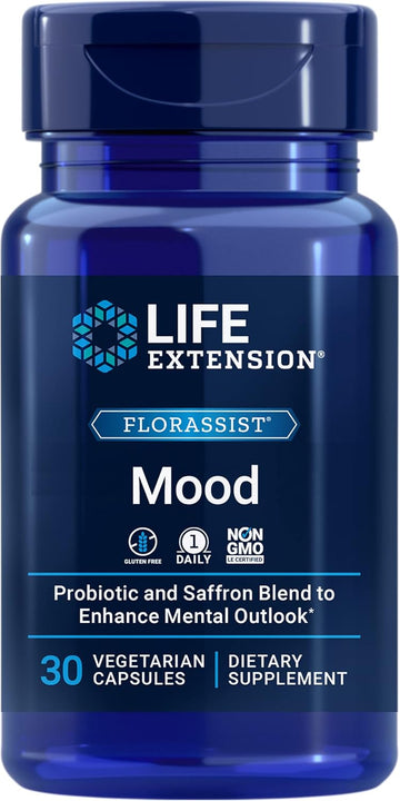 Life Extension ORASSIST Mood - Probiotic & Saffron Blend ? Gluten-Free, Non-GMO, Vegetarian - 30 Capsules