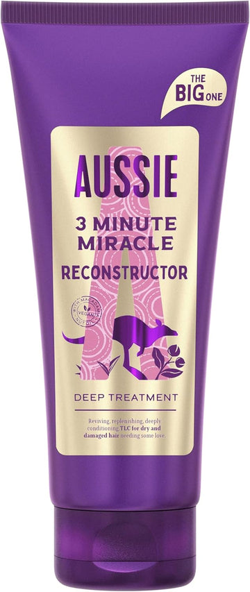 Aussie 3 Minute Miracle Reconstructor Vegan Deep Treatment Hair Mask 350Ml