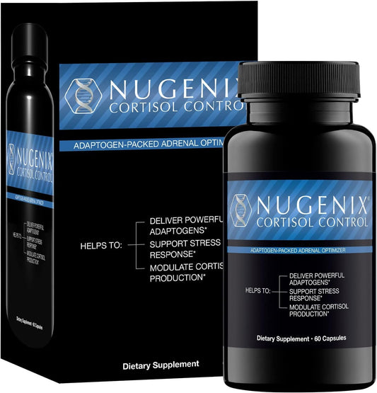 Nugenix Cortisol Control - Cortisol Manager and Adrenal Support Supplement for Men, 60 Capsules