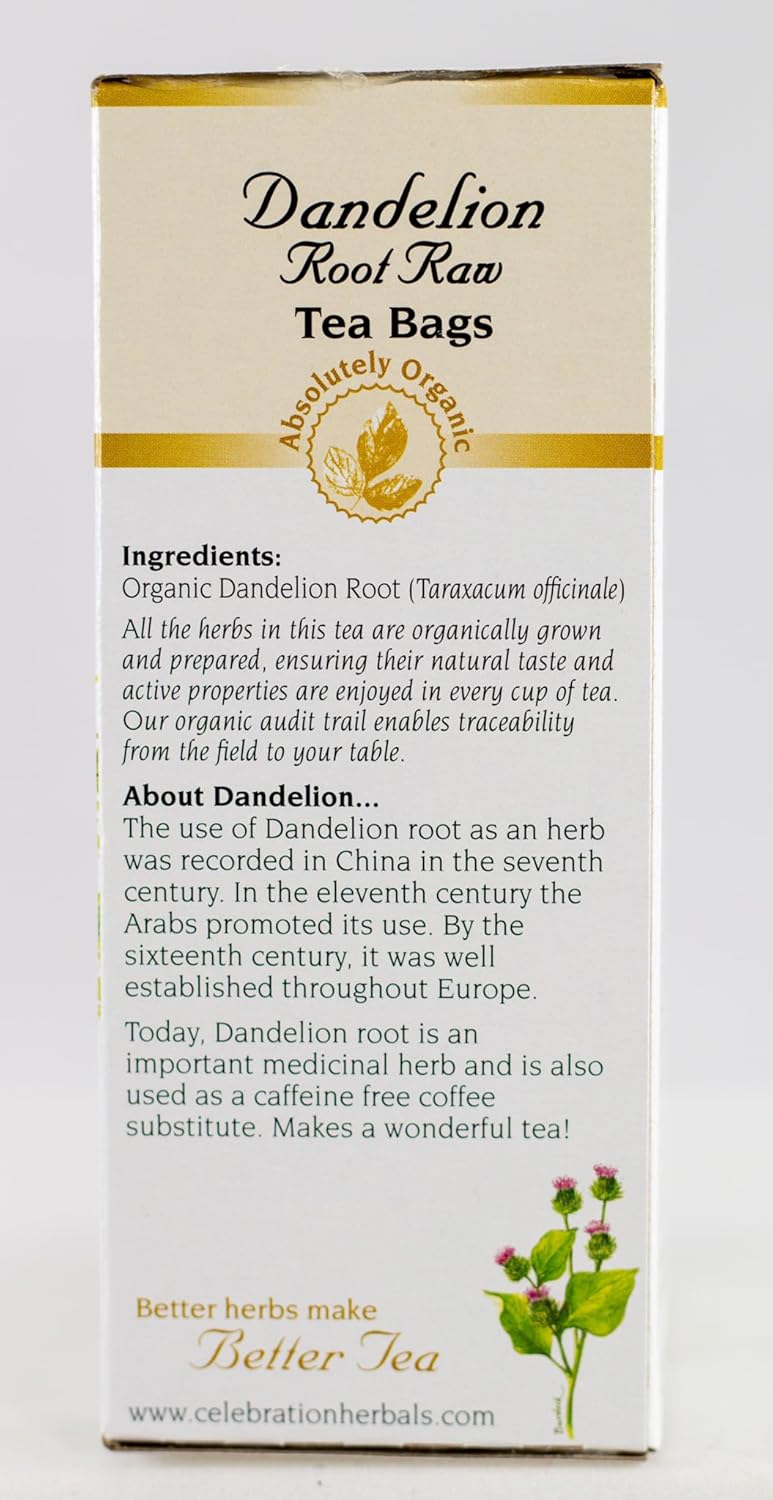 Celebration+Herbals+Dandelion+Root+Raw+24+Count : Grocery Tea Sampler : Grocery & Gourmet Food