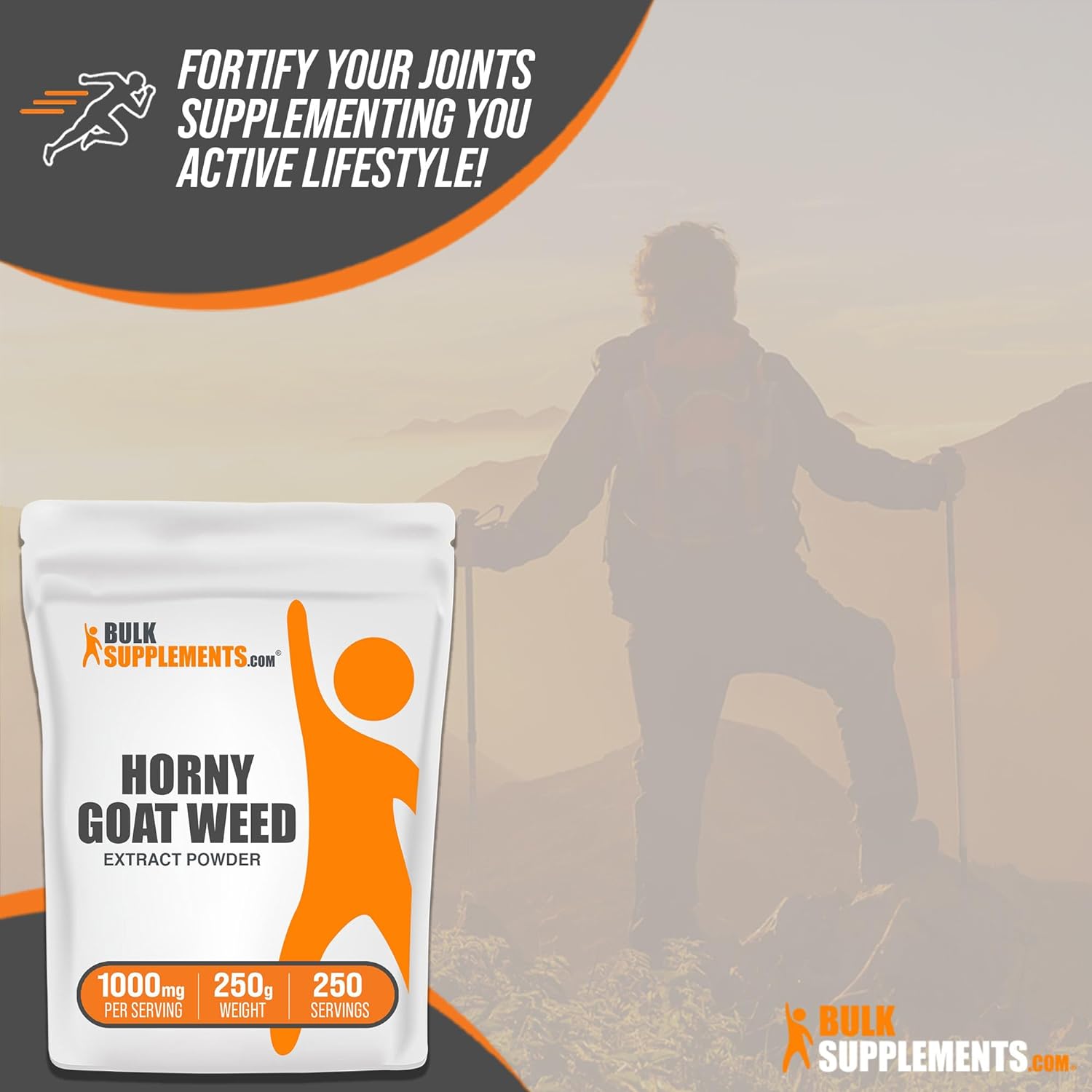 BULKSUPPLEMENTS.COM Horny Goat Weed Extract - Epimedium Extract, Horny Goat Weed Herbal Supplements, Horny Goat Weed Powder- Gluten Free, 1000mg per Serving, 250g (8.8 oz) (Pack of 1) : Health & Household