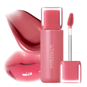 Milktouch Jelly Lip Glow Tint - Hydrating Lip Gloss With Long-Lasting Moisture, Lip Stain, Lightweight, Radiant Shine, Perfect For Daily Use, Valentines Gifts, Korean Lip Oil (04 Mute-Ficial Plum)