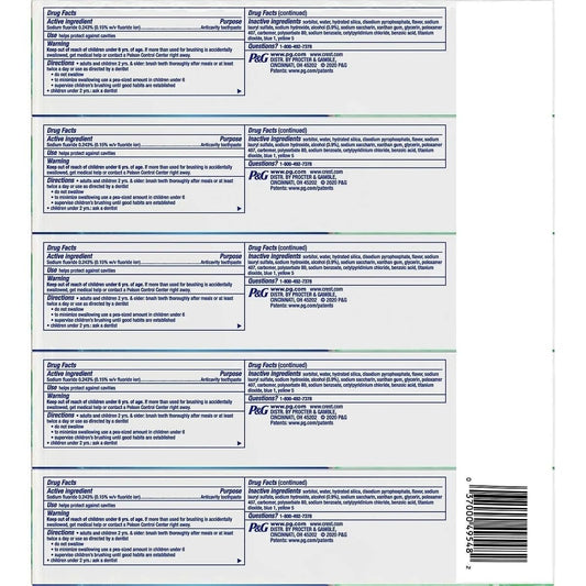 Crest Complete Advanced Flavoridetoothpaste 5 Pack 8.2 Oz Net Wt 41 Oz,, ()