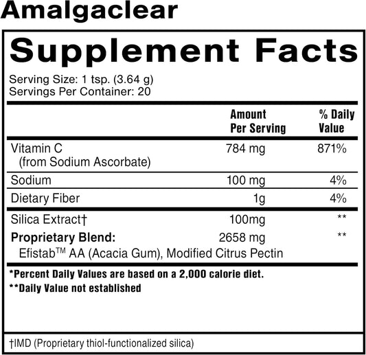 Quicksilver Scientific Amalgaclear - Detox Support With Modified Citrus Pectin & Silica Extract (73G)